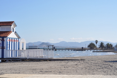 Overview of the beaches of Los Alcázares