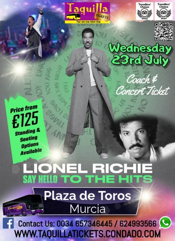 Lionel Richie is coming to Murcia in 2025: Get tickets to see pop legend live in concert