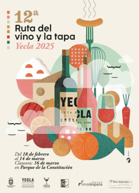 February 18 to March 14 Tapas and Wine Route in Yecla