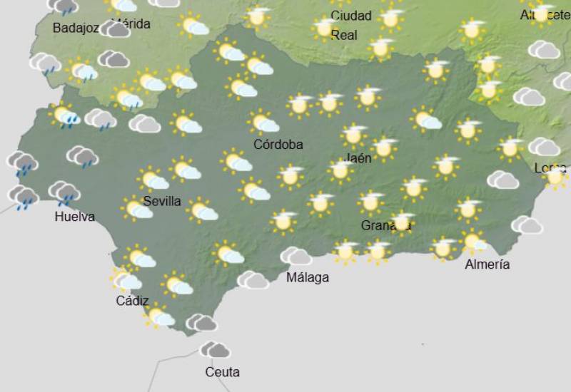 Andalucía weather February 17-23: Fog and scattered showers forecast this week