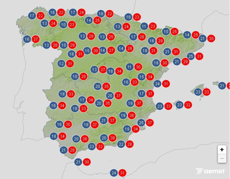 Relief from the heat: Spain weather forecast July 21-24