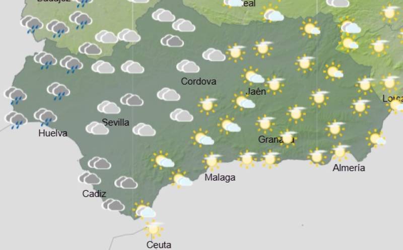 Andalucía weekly weather forecast November 10-13: Sun, clouds and a few showers