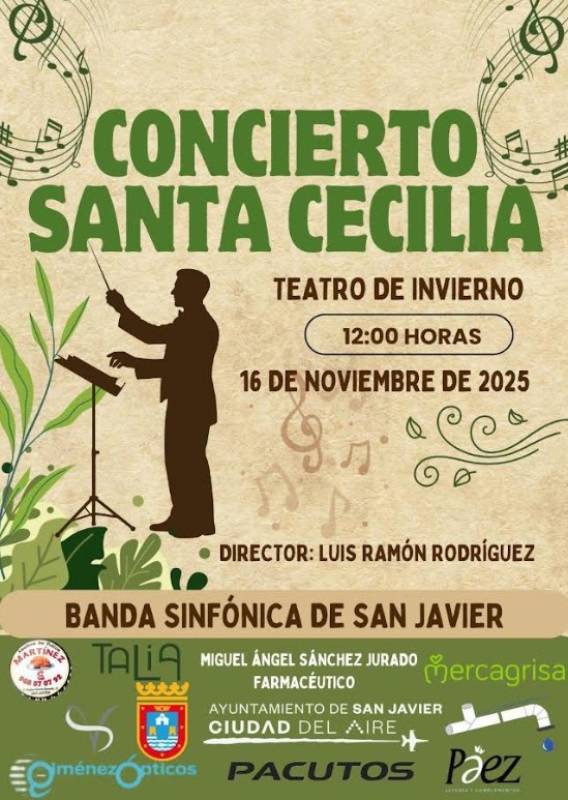 November 16 Free concert by the Banda Sinfónica de San Javier