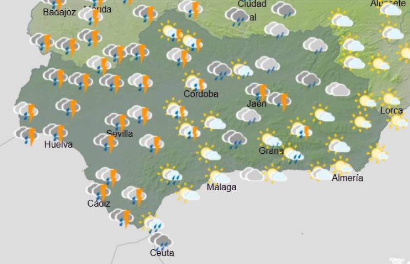 Rain set to return this week as sunny Easter comes to a close in Andalucía: Weather forecast April 6-9