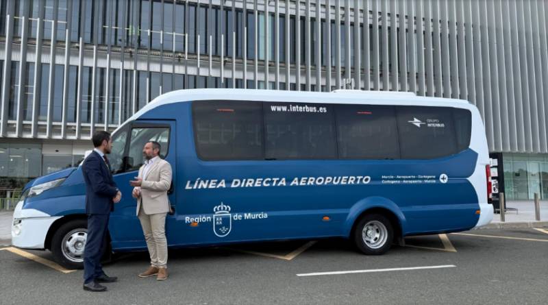 Daily buses to Corvera airport from Murcia and Cartagena launched ahead of the summer season