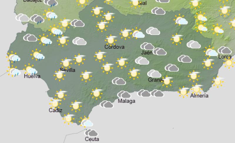 Andalucía weekend weather forecast April 23-26: Hot inland, cloudy spells and coastal breezes