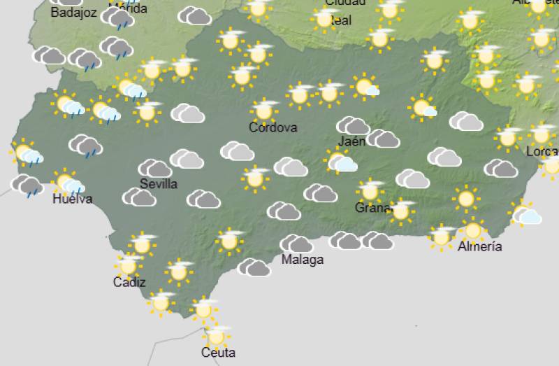 Andalucía weekend weather forecast April 23-26: Hot inland, cloudy spells and coastal breezes
