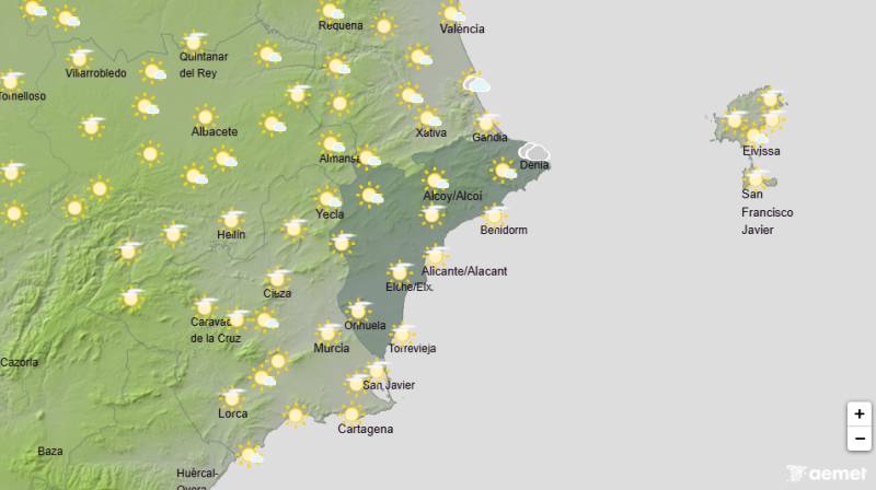 Intense heat and Saharan dust return with thunderstorms possible inland: Alicante weather forecast July 20-23